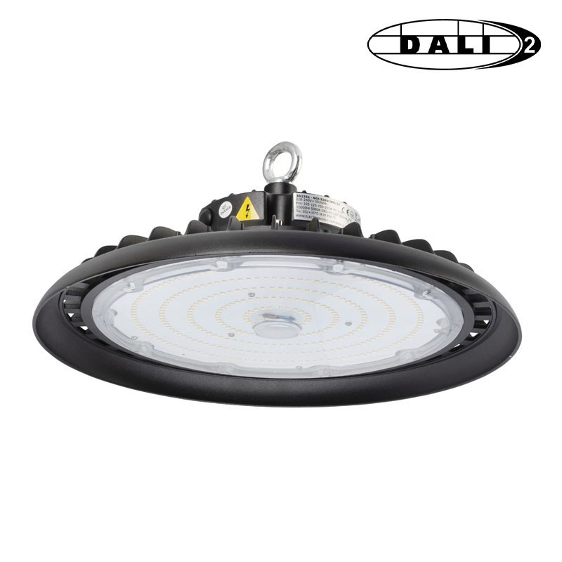 Armature industrielle GOLDO III DALI 2 - 150W-24000lm - 5000K - IP65-IK10 - 120° - Ø299mm